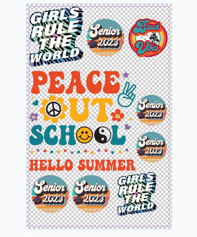 Custom Iron On / DTF Transfer Gang Sheet Builder Physical So Fontsy T-Shirt Iron-On Transfer Shop